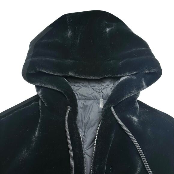 Moose Knuckles | Women | Quilted Eaton Bunny Black Reversible Faux Fur Coat | XS - Picture 10 of 16